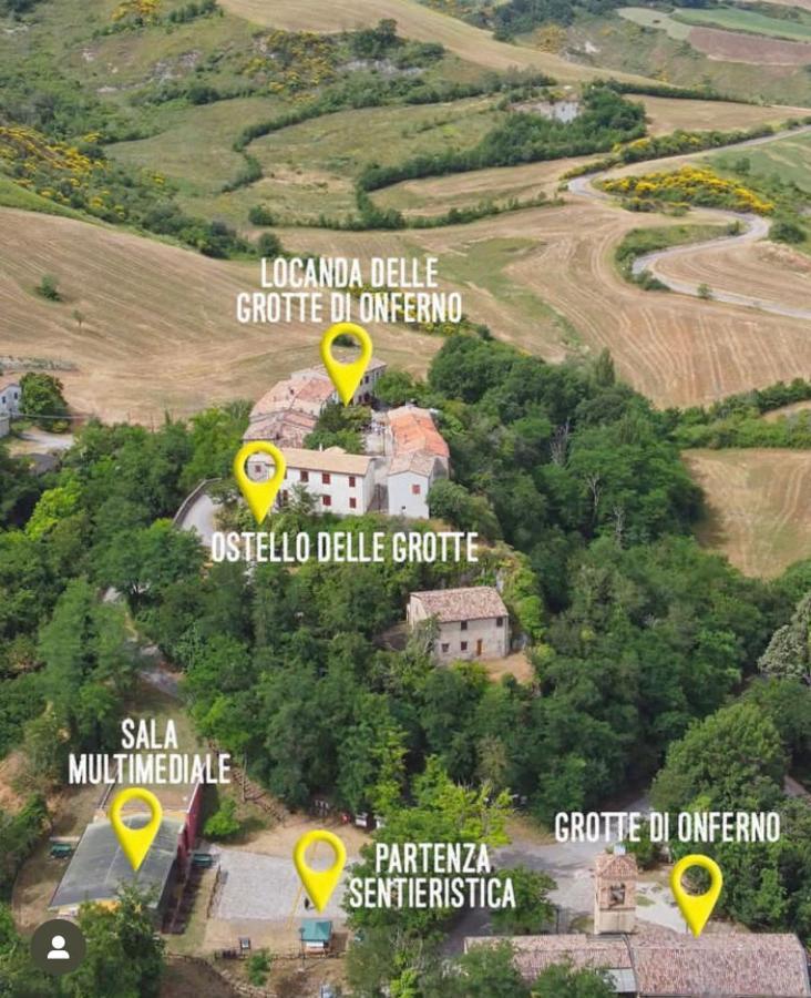 Locanda Delle Grotte Di Onferno Hotel Gemmano ภายนอก รูปภาพ